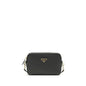 Prada Black Calf Leather Bos Taurus Shoulder Bag