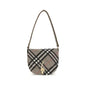 Burberry Gray Fabric Shoulder Bag