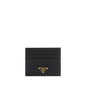 Prada Black Calf Leather Bos Taurus Wallet