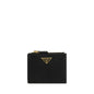 Prada Black Calf Leather Bos Taurus Wallet
