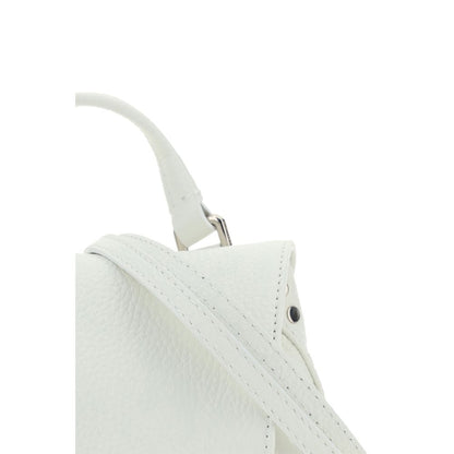 Zanellato White Calf Leather Bos Taurus Shoulder Bag