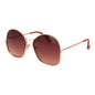 Max Mara Rose Gold Metal Sunglasses