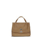 Zanellato Brown Calf Leather Bos Taurus Shoulder Bag