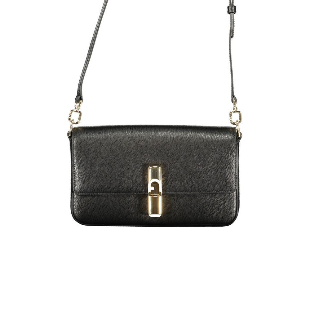 Furla Black Leather Women Handbag