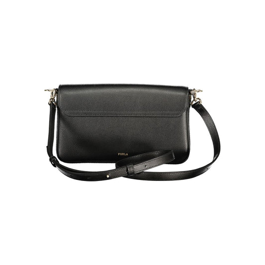 Furla Black Leather Women Handbag