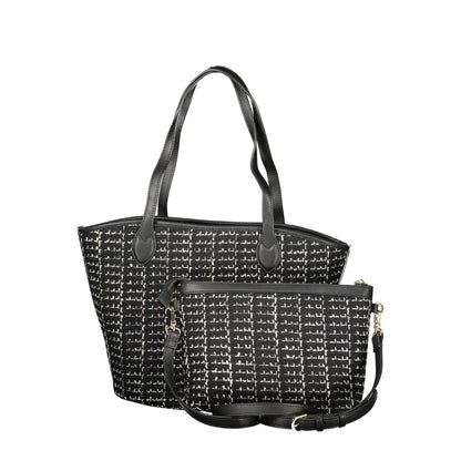 Mario Valentino Nero Polyurethane Woman Bucket Bag