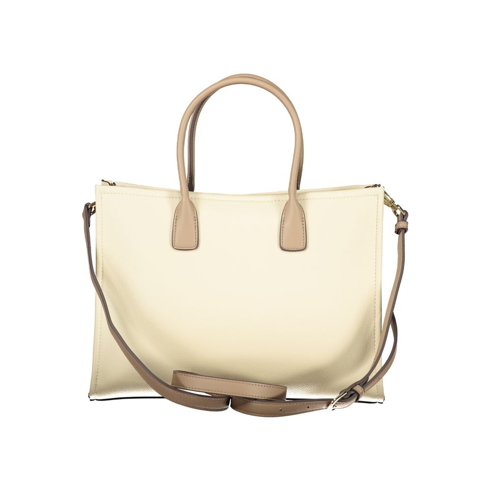 Mario Valentino Beige Polyurethane Women Handbag