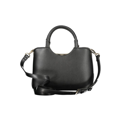 Mario Valentino Black Polyurethane Women Handbag