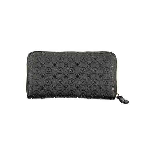 Mario Valentino Black Polyurethane Women Wallet