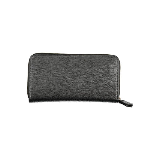 Mario Valentino Black Polyurethane Women Wallet