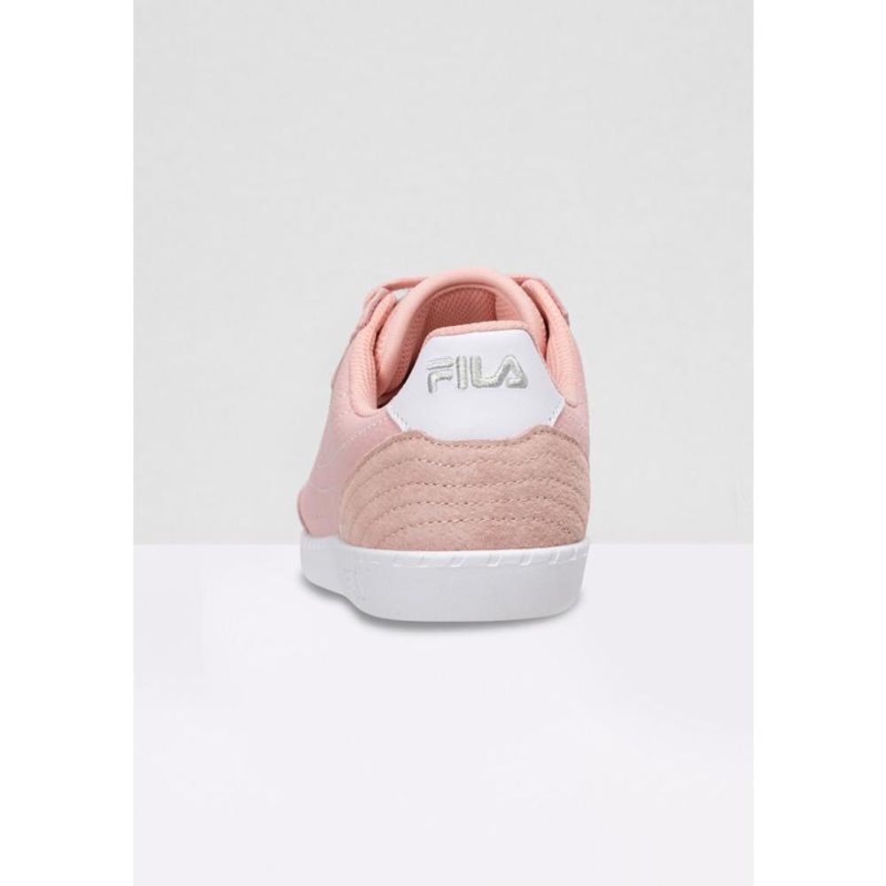 Fila Pink Leather Low Top Sneakers