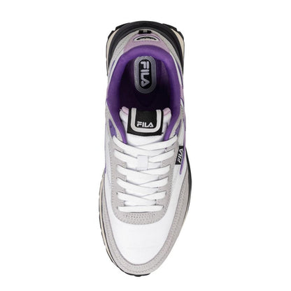 Fila White Textile Athletic Sneakers