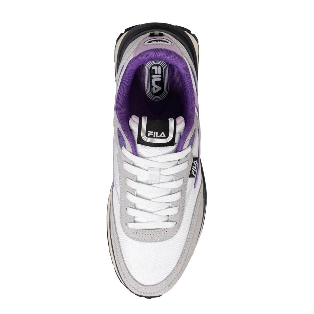 Fila White Textile Low Top Sneakers