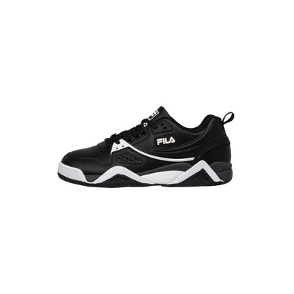Fila Black And White Leather Low Top Sneakers