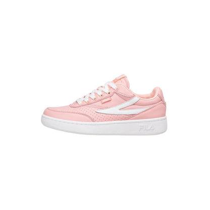 Fila Pink Leather Low Top Sneakers
